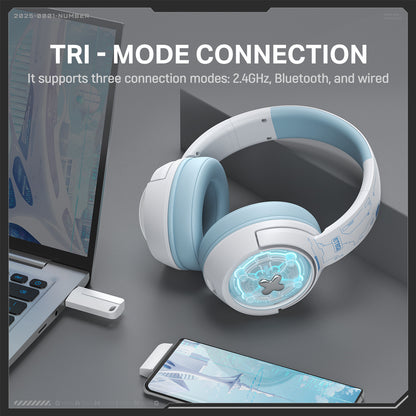 GT802 Wireless Gaming Headset - Over-Ear Bluetooth Headphones with LED