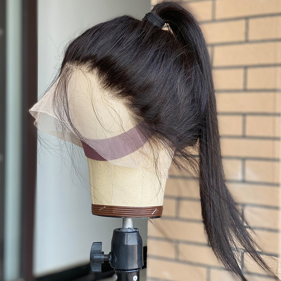360 Lace Frontal Human Hair Wig - Virgin Hair Full Head Wig with Pre-Plucked Hairline
