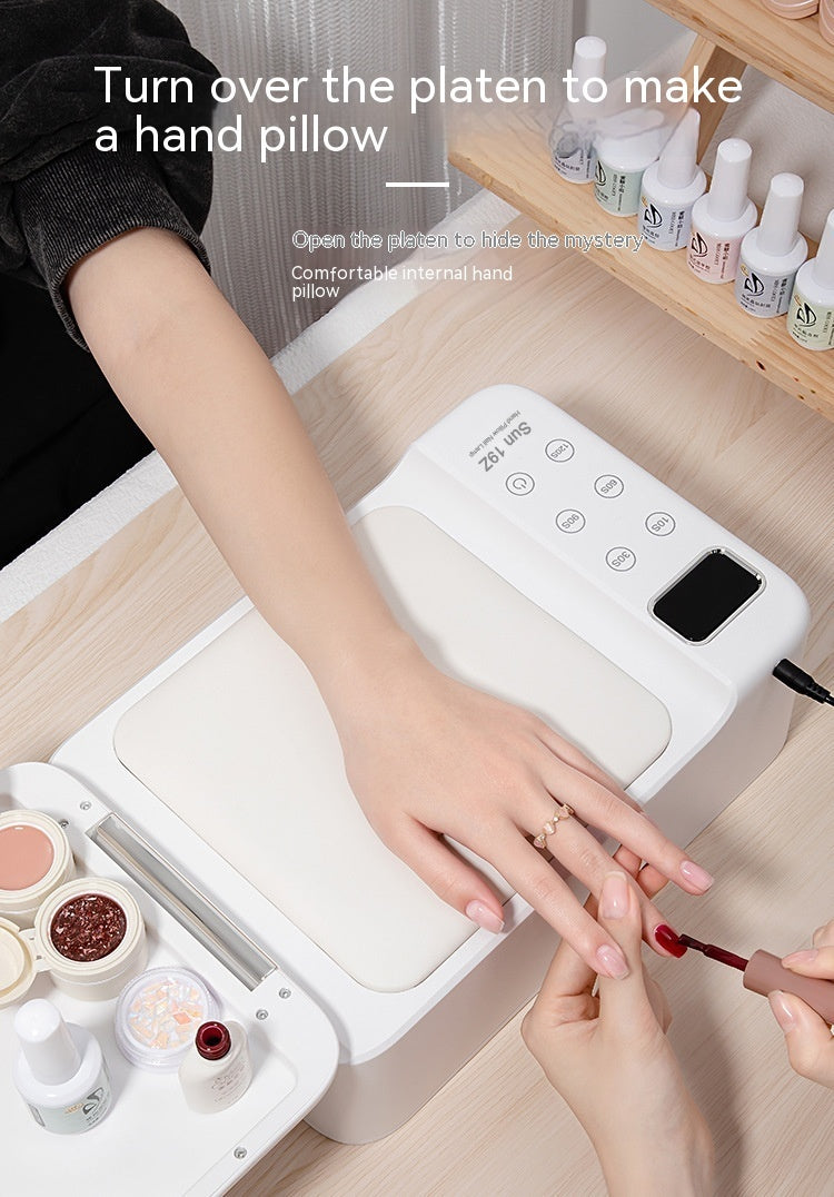 UV Nail Lamp - 180W Hand Pillow Manicure Machine with 63 LED Beads