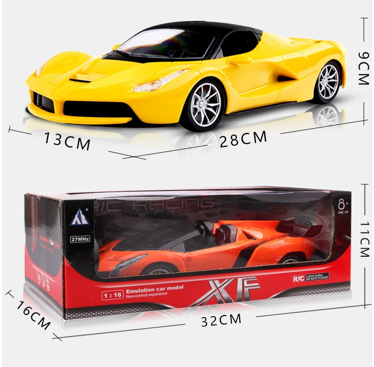 1:16 Scale Remote Control Racing Car with LED Lights