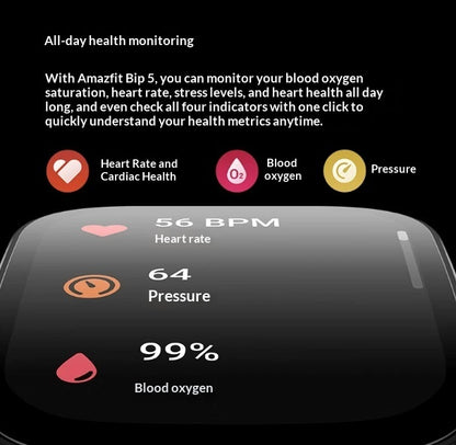 46mm Smartwatch with Blood Oxygen and Heart Rate Monitoring - 1.91 Inch Display