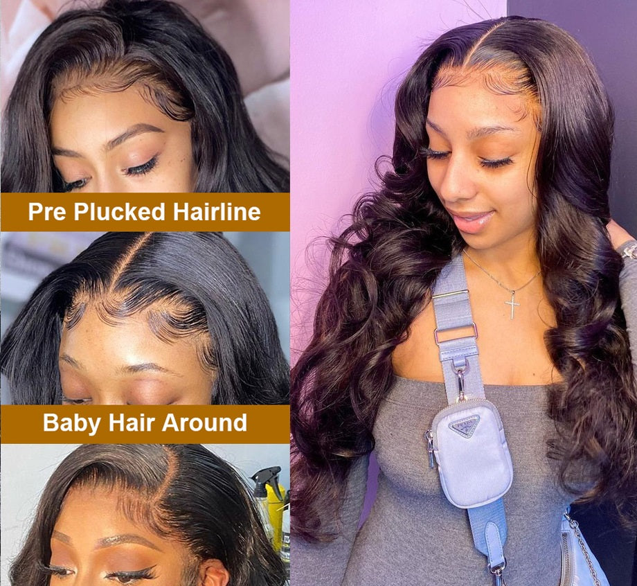 Body Wave Lace Front Wig - Human Hair Medium Length