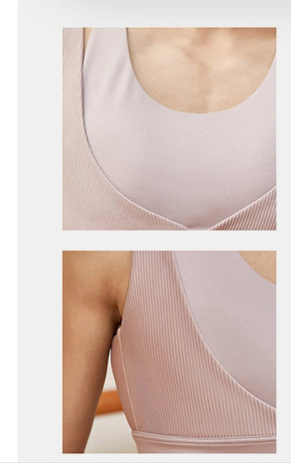 High Support Sports Bra - Wireless Compression Design for Active Women