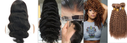 Kinky Curly Wave Human Hair Wig - 14 Inch Medium Length Natural Texture