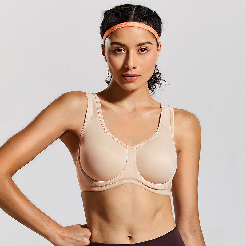 Premium Shockproof Sports Bra - High-Impact Support