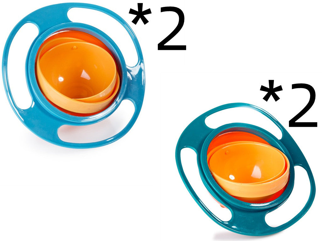 360° Rotating Spill-Proof Baby Bowl - Universal No-Mess Feeding Dish