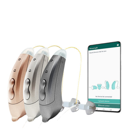 Wireless Bluetooth RIC Hearing Aid with Noise Canceling Technology