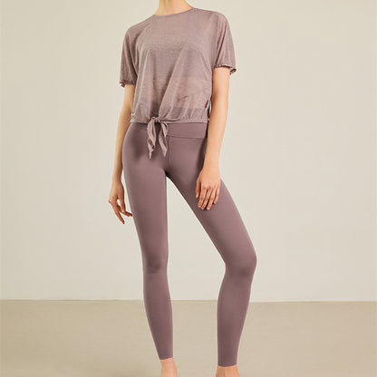 High-Waist Lycra Fitness Yoga Pants - Quick-Dry Sports Leggings