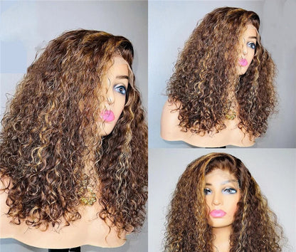 Transparent Lace Human Hair Wig - 13x4 Lace Front Wig