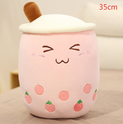 Plush Bubble Tea Pillow Cushion - Soft Stuffed Drink Toy