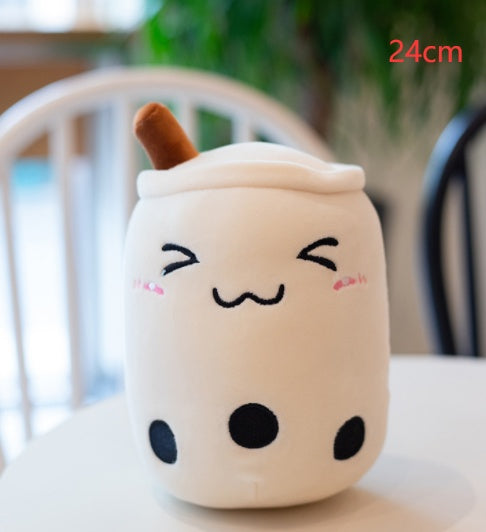 Plush Bubble Tea Pillow Cushion - Soft Stuffed Drink Toy