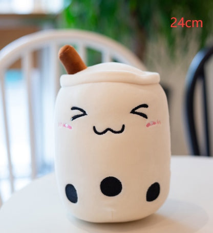 Plush Bubble Tea Pillow Cushion - Soft Stuffed Drink Toy