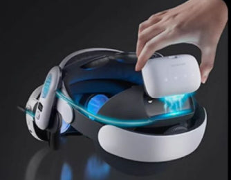 VR Headset Head Strap - Multi-Angle Adjustable Comfort Support for Virtual Reality Glasses