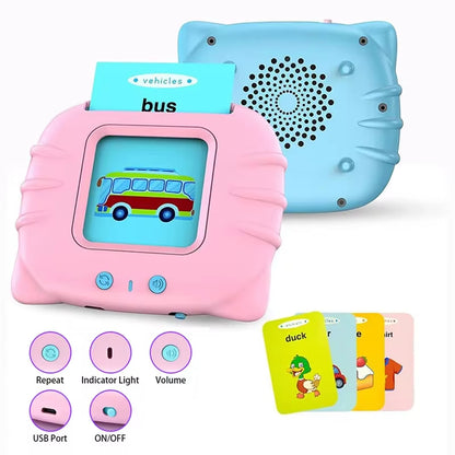 Bilingual Flashcard Learning Machine for Kids – Early Education Story & Word Card Reader