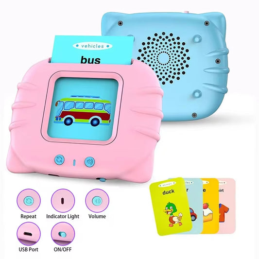 Bilingual Flashcard Learning Machine for Kids – Early Education Story & Word Card Reader