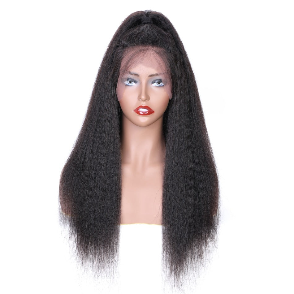 Yaki 13x4 Lace Frontal Wig Kinky Straight - Real Human Hair Exotic Style