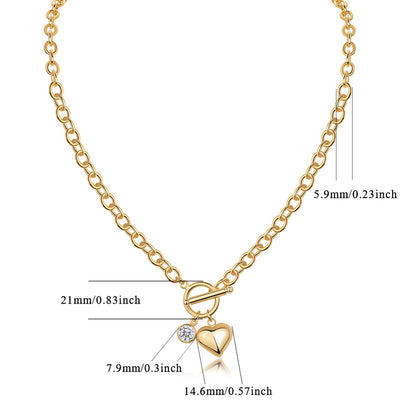 Meteor Wish Necklace Pendant Set with 1 Carat Moissanite - S925 Silver Plated with Gold