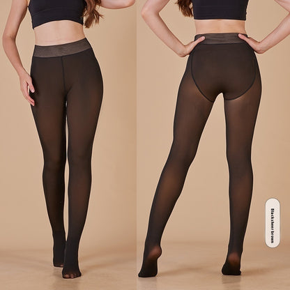 Autumn Winter Warm One-Piece Pants - Gradient Nylon Leggings