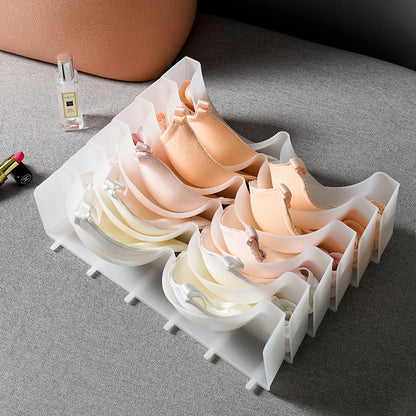 Underwear & Bra Storage Organizer Box - 6 Cell Drawer Divider