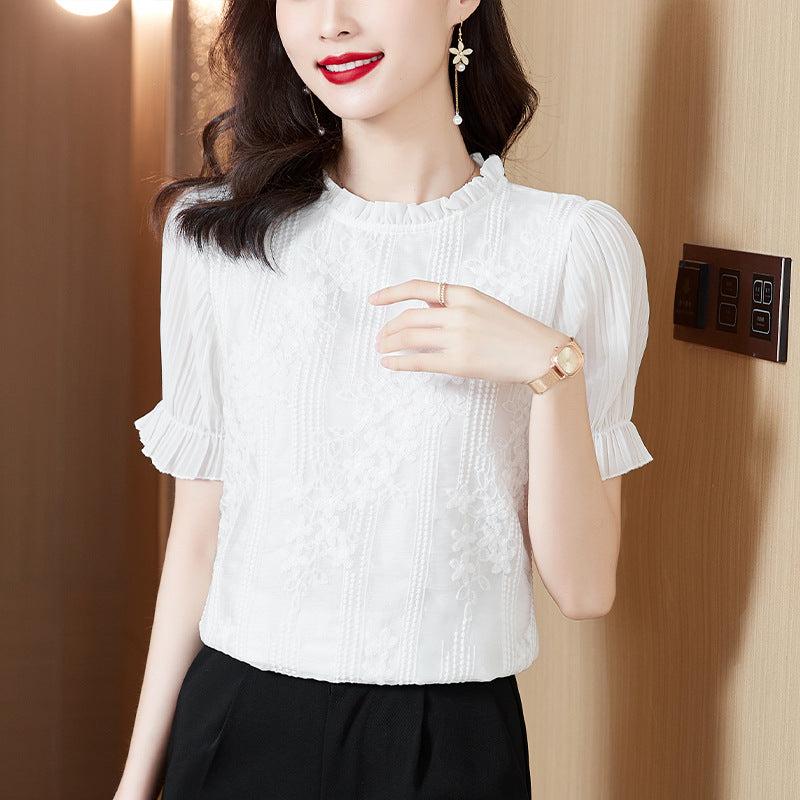 Women's Pullover Top - Polyester All-Matching Blouse