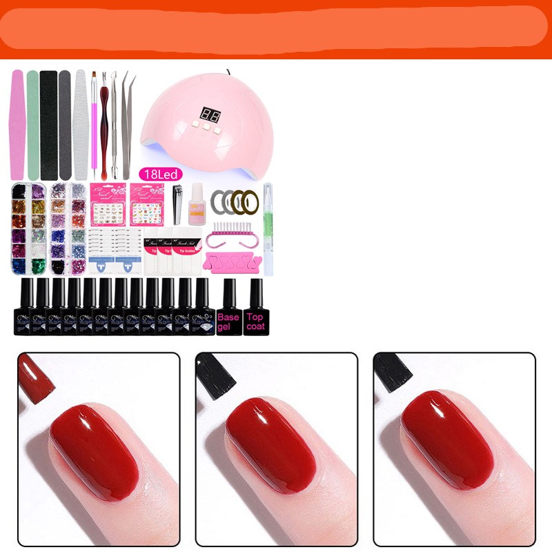 Professional Nail Polish Set - 8ML Multi-Color Collection with Tools