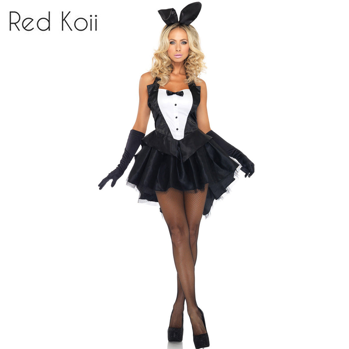 Women's Bunny Cosplay Lingerie Set - Three-Piece Costume with Accessories