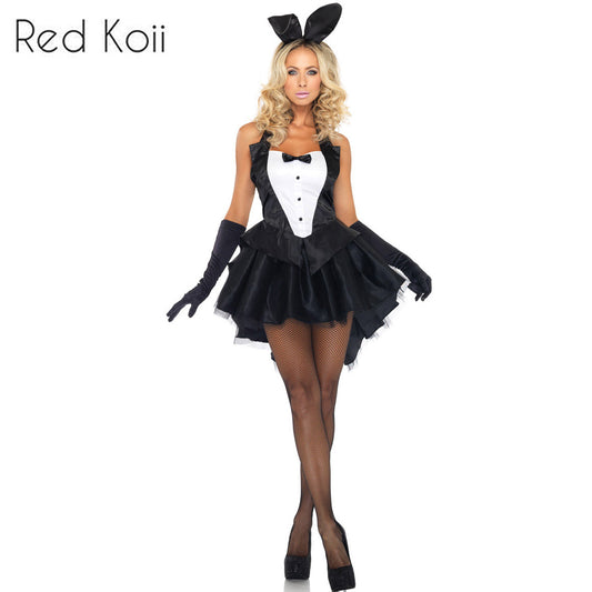 Women's Bunny Cosplay Lingerie Set - Three-Piece Costume with Accessories