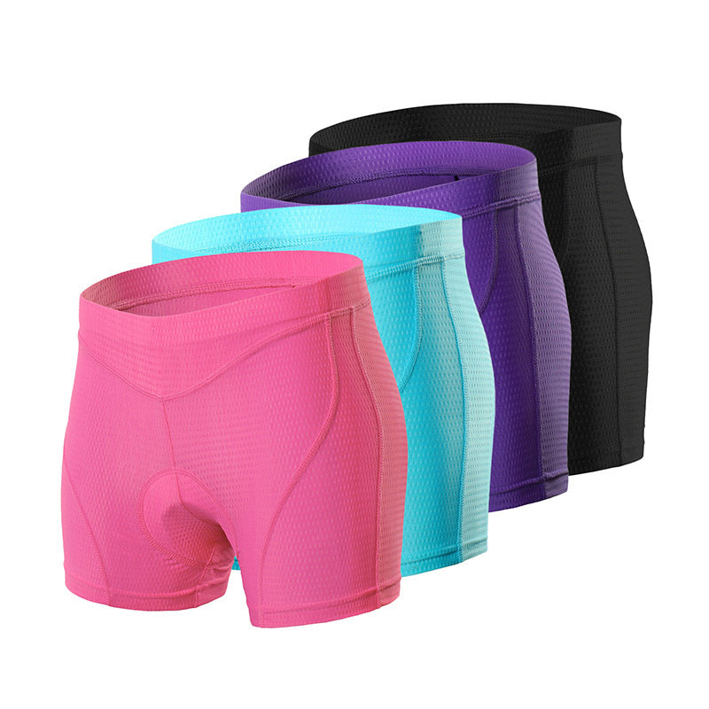 Women's Cycling Pants with Silicone Cushion - Padded Bike Shorts for Comfort