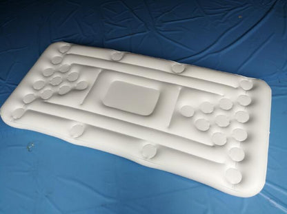 Inflatable Pool Float Beer Pong Table - 6ft with Built-In Cooler & Cup Holders