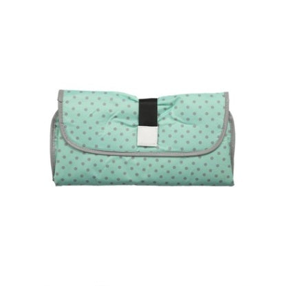 Portable Waterproof Diaper Changing Pad with Toy Links - Foldable Mat