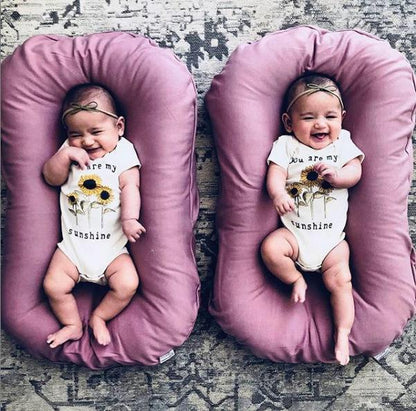 Baby Nest Bed - Portable Cotton Crib for Newborns & Infants 0-3 Years