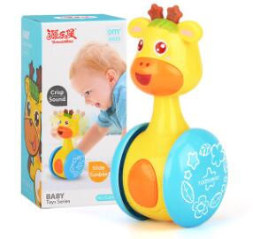 Baby Tumbler Toy with Bell - Deer Little Star Roly-Poly for Infants
