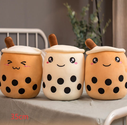 Plush Bubble Tea Pillow Cushion - Soft Stuffed Drink Toy