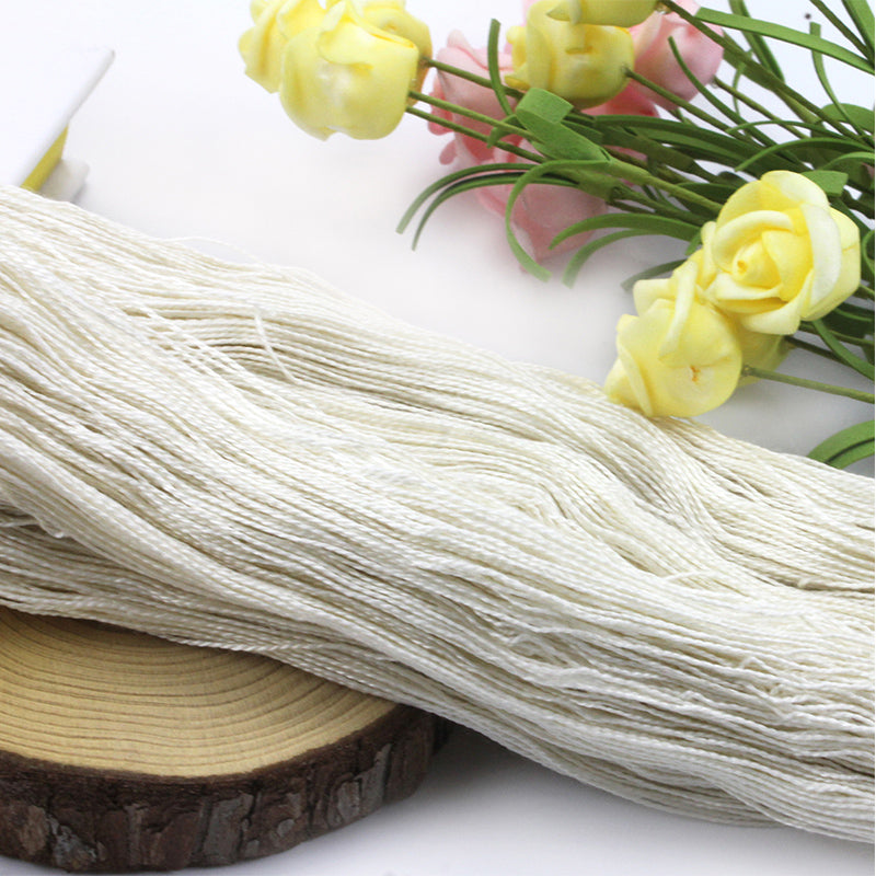 Premium Silk Cotton Yarn - 50/50 Blend Hand Knitting Yarn (10 Skeins, 330m Each)