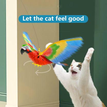 Interactive Cat Bird Toy - Hanging Rotating Pet Toy for Cats and Kittens