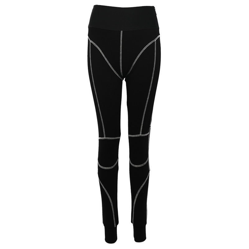 Women's High-Waist Hip-Lifting Casual Pants - Cotton Knit Trousers