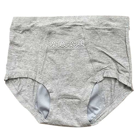 Women's High Waist Period Underwear - Bamboo Fiber Leak-Proof Brief
