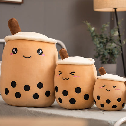 Plush Bubble Tea Pillow Cushion - Soft Stuffed Drink Toy