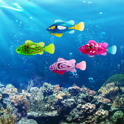 LED Electric Swimming Fish Toy – Interactive Light-Up Cat & Kids Bath Toy