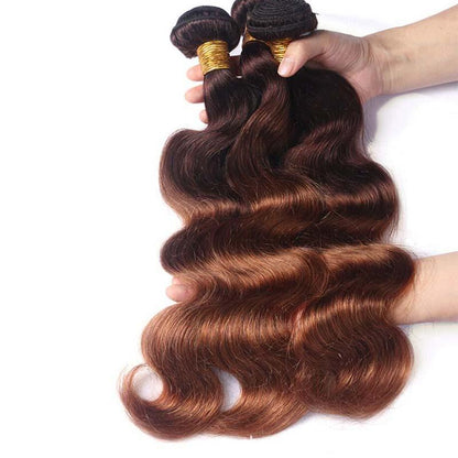 Women's Real Human Hair Wavy Body Wave Wig - Natural Looking