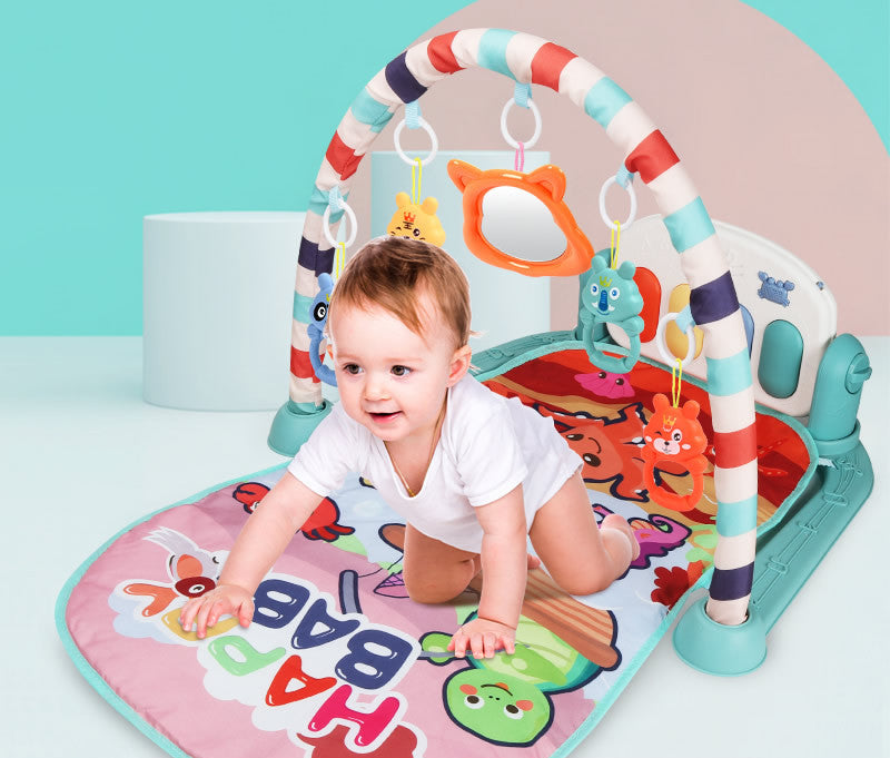 Baby Activity Gym with Piano & Pedals - Interactive Play Mat for Infant Development