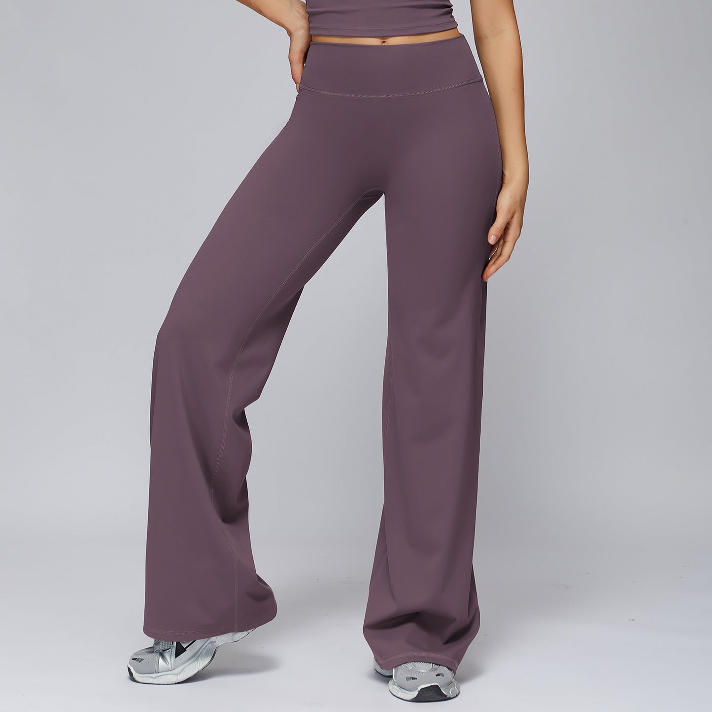 Women's High-Waist Wide Leg Track Pants - Loose Fit Activewear