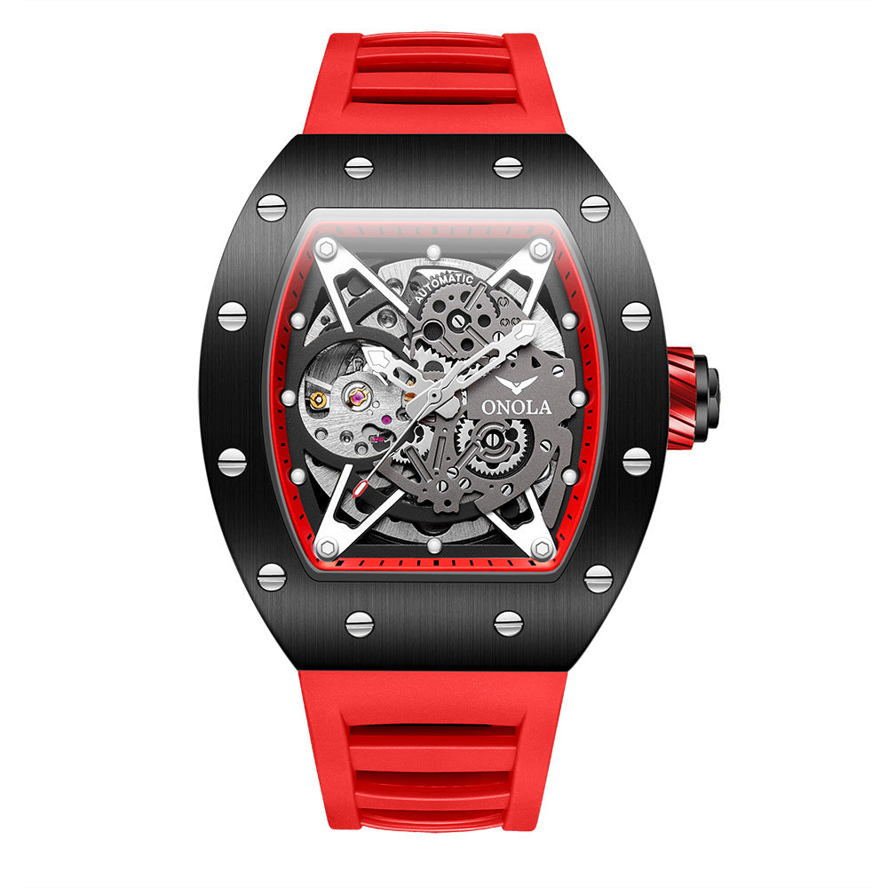 Men's Automatic Mechanical Watch | Silicone Band | 43.5mm | 30m Water Resistant | 13 Colorways