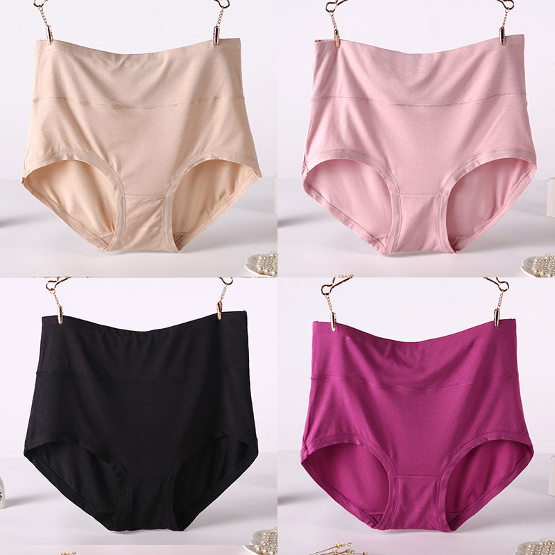 Women's Soft Modal High-Waist Comfort Panties - 4 Pack