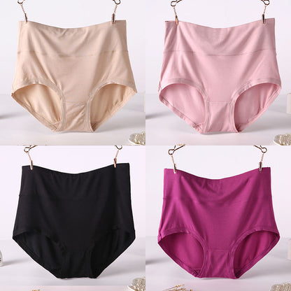 Women's Soft Modal High-Waist Comfort Panties - 4 Pack
