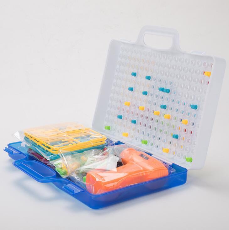 Creative Drill & Screw Building Blocks Set - Educational STEM Toy for Kids 3+