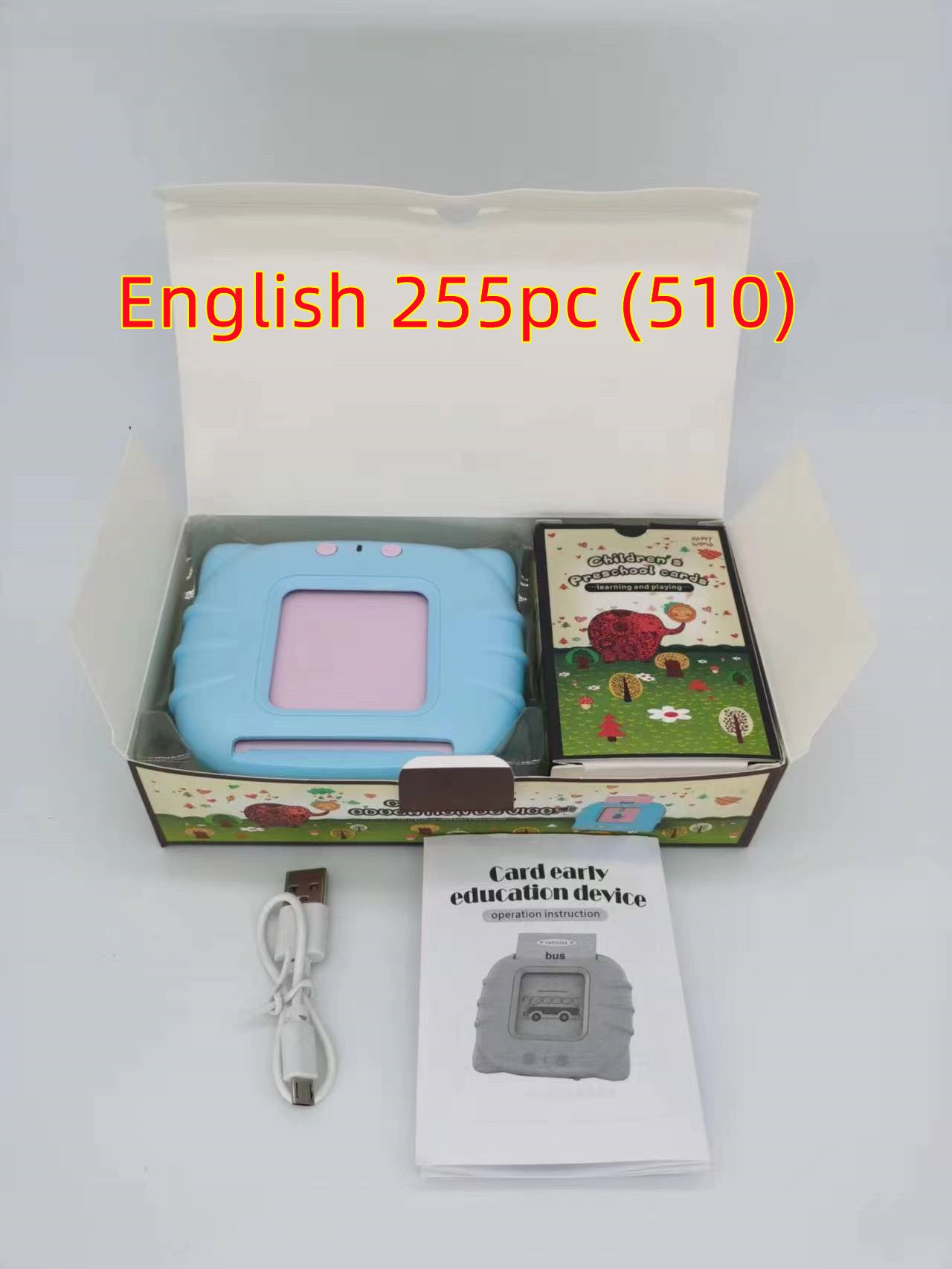 Bilingual Flashcard Learning Machine for Kids – Early Education Story & Word Card Reader