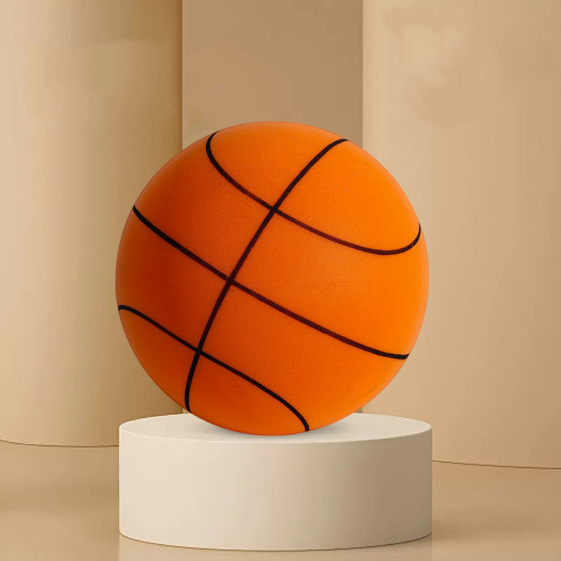 Indoor Silent Foam Basketball Set - Soft High-Density Ball with Hoop for Kids