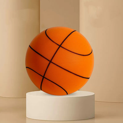 Indoor Silent Foam Basketball Set - Soft High-Density Ball with Hoop for Kids