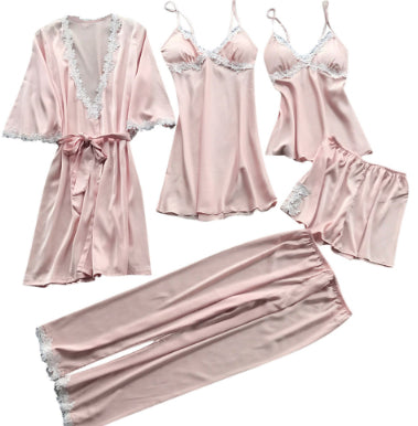 Women's Satin Bathrobe - Elegant Sleepwear Robe